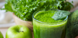 Jugo verde con jengibre para desinflamar tus músculos después de competir