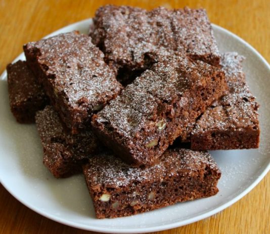 Brownies para reponer energía después de un entrenamiento intenso