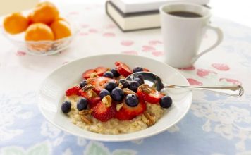 Avena con arándano y miel para tener energía para entrenar